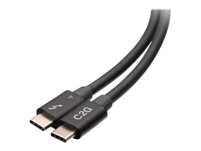 C2G 40Gbps Thunderbolt 4 USB-C Cable, Black, 1.5ft, C2G28885, 41415314, Cables