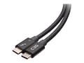 C2G 40Gbps Thunderbolt 4 USB-C Cable, Black, 1.5ft, C2G28885, 41415314, Cables C2G 40Gbps Thunderbolt 4 USB-C Cable, Black, 1.5ft, C2G28885, 41415314, Cables