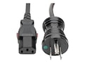 Tripp Lite Hospital-Grade Power Cord, NEMA 5-15P to Locking IEC C13, Green Dot, 10A, 125V, 18 AWG, 15 ft. Black, P006-L15-HG10, 36206334, Power Cords Tripp Lite Hospital-Grade Power Cord, NEMA 5-15P to Locking IEC C13, Green Dot, 10A, 125V, 18 AWG, 15 ft. Black, P006-L15-HG10, 36206334, Power Cords