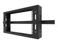 C2G 4RU Q-Series Overhead Cable Pathway Rack, Black, TAA , QSOHR-4RU-B, 35254553, Rack Cable Management