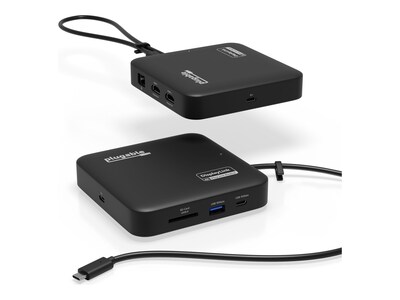 Plugable USB C HDMI Dual Monitor Docking Station w  100W PD, USBC-6950PDZ, 41554550, Docking Stations & Port Replicators