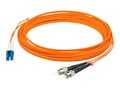 AddOn LC-ST 62.5 125 OM1 Multimode Duplex Riser Fiber Cable, Orange, 1m, ADD-ST-LC-1M6MMF, 32067980, Cables