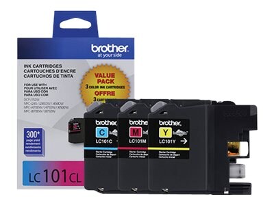 Brother Innobella Standard Yield Color Ink Cartridges (3-pack), LC1013PKS, 15920811, Ink Cartridges & Ink Refill Kits - OEM