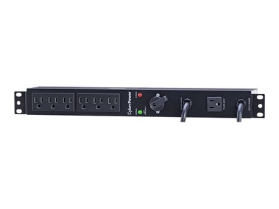 CyberPower Maintenance Bypass PDU 100-120VAC 15A (2) NEMA 5-15P Input, (6) 5-15R Outlets, MBP15A6, 30722101, Power Distribution Units