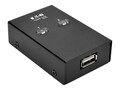 Tripp Lite 2-Port USB 2.0 Hi-Speed Printer Peripheral Sharing Switch, U215-002, 33615458, Switch Boxes