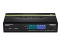 TRENDnet TPE TG44g DM PoE+ Switch 4xGbE RJ-45 PoE+ 4xGbE RJ-45 1xPSU, TPE-TG44G, 14620542, Network Switches