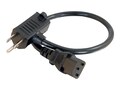 C2G Universal 16AWG Power Cord with Extra Outlet, 3ft, 30538, 9792201, Power Cords C2G Universal 16AWG Power Cord with Extra Outlet, 3ft, 30538, 9792201, Power Cords