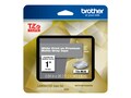 Brother 0.94 x 26.2' White on Premium Matte Gray Laminated Tape for P-touch Label Maker , TZEML55, 36214211, Paper, Labels & Other Print Media