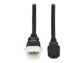 Eaton 15A 250V 14AWG C13 to P-Lock C14 Heavy-Duty Power Cord, Black, 6ft, P005-E06                      , 41973702, Power Cords