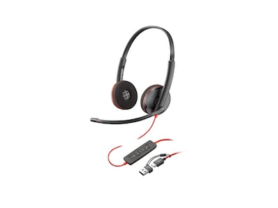 HP Poly Blackwire 3220 Stereo USB-C Headset w USB-C A Adapter (Bulk), 8X228A6, 41765589, Headsets (w/ microphone) HP Poly Blackwire 3220 Stereo USB-C Headset w USB-C A Adapter (Bulk), 8X228A6, 41765589, Headsets (w/ microphone)