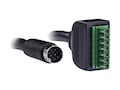 CyberPower 9-pin Mini DIN to 7-pin Connector Cable, Black, 10ft, CBL7PIN350BUL-010-BLK, 33758205, Cables