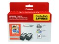 Canon Black PG-210 XL Ink Tank, Color CL-211 XL Ink Tank & 4 x 6 GP-502 Glossy Photo Paper (50 Sheets), 2973B004, 8907117, Ink Cartridges & Ink Refill Kits - OEM