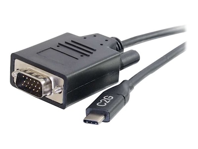 C2G USB Type C to VGA Adapter Cable, 3ft, 26894, 35367857, Cables C2G USB Type C to VGA Adapter Cable, 3ft, 26894, 35367857, Cables