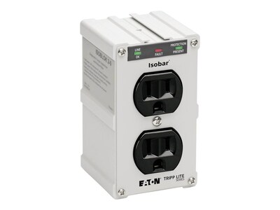 Tripp Lite Isobar Ultra Surge (2) Outlet Direct Plug-In 1410 Joules, ISOBLOK2-0, 6198, Surge Suppressors
