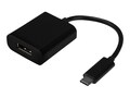 4Xem USB-C to DisplayPort M F Adapter Cable, Black, 4XUSBCDISPADAPT, 36382354, Adapters & Port Converters