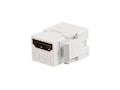 C2G Snap-In HDMI Keystone Jack, White, 03345, 9314508, Premise Wiring Equipment