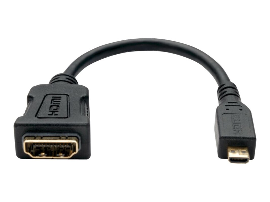 marathon Forfærde Robe Tripp Lite Micro HDMI Male (Type D) to HDMI Female Adapter, 6"  (P142-06N-MICRO)