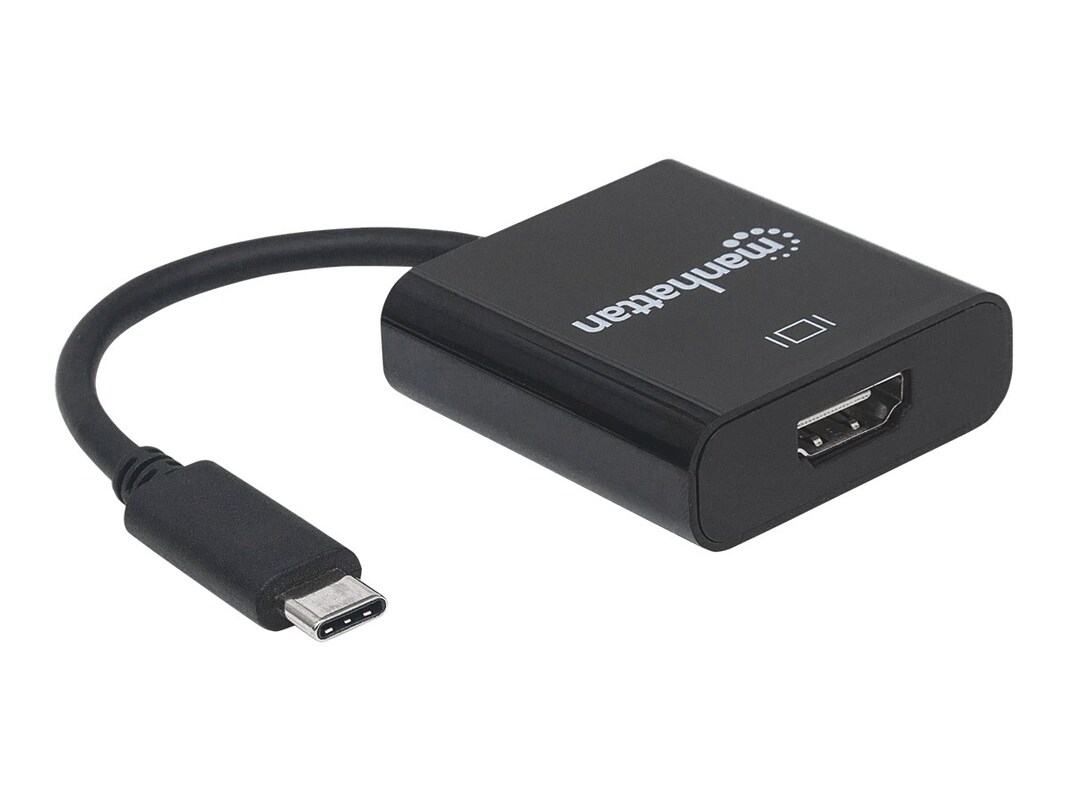 Forinden Kilde Eksklusiv Manhattan USB 3.1 Type C to HDMI M F Adapter, Black (151788)