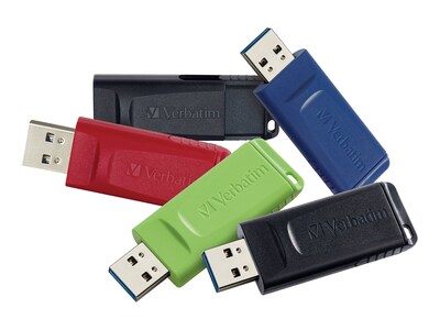 Verbatim 32GB Store 'n' Go USB Flash Drives (5-pack Assorted), 70897, 41291332, Flash Drives Verbatim 32GB Store 'n' Go USB Flash Drives (5-pack Assorted), 70897, 41291332, Flash Drives