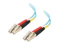 C2G 2m LC-LC 10Gb 50 125 OM3 Duplex Multimode PVC Fiber Optic Cable (LSZH) - Aqua, 36516, 9109002, Cables
