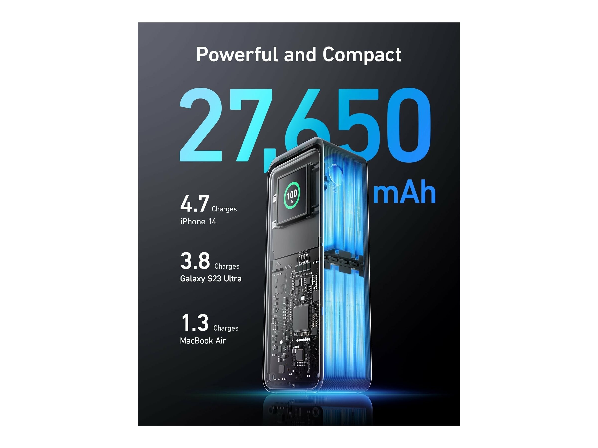 Anker Prime 27650mAh 250W Power Bank - Black (A1340011)