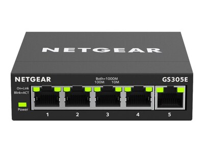 Netgear 5-port GbE Smart Managed Plus Switch, GS305E-100NAS, 36745418, Network Switches