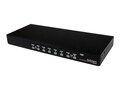 StarTech.com 8 Port 1U Rackmount USB PS 2 VGA KVM Switch with OSD, SV831DUSB, 7489099, KVM Switches