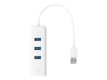 TP-LINK USB 3.0 3-Port Hub & Gigabit Ethernet Adapter 2 in 1 USB Adapter, UE330, 36233720, USB & Firewire Hubs