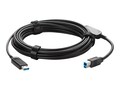 USB 3.2 Type B to USB Type A Plenum Active Optical Cable, 8m, 440-1015-008, 41520311, Cables