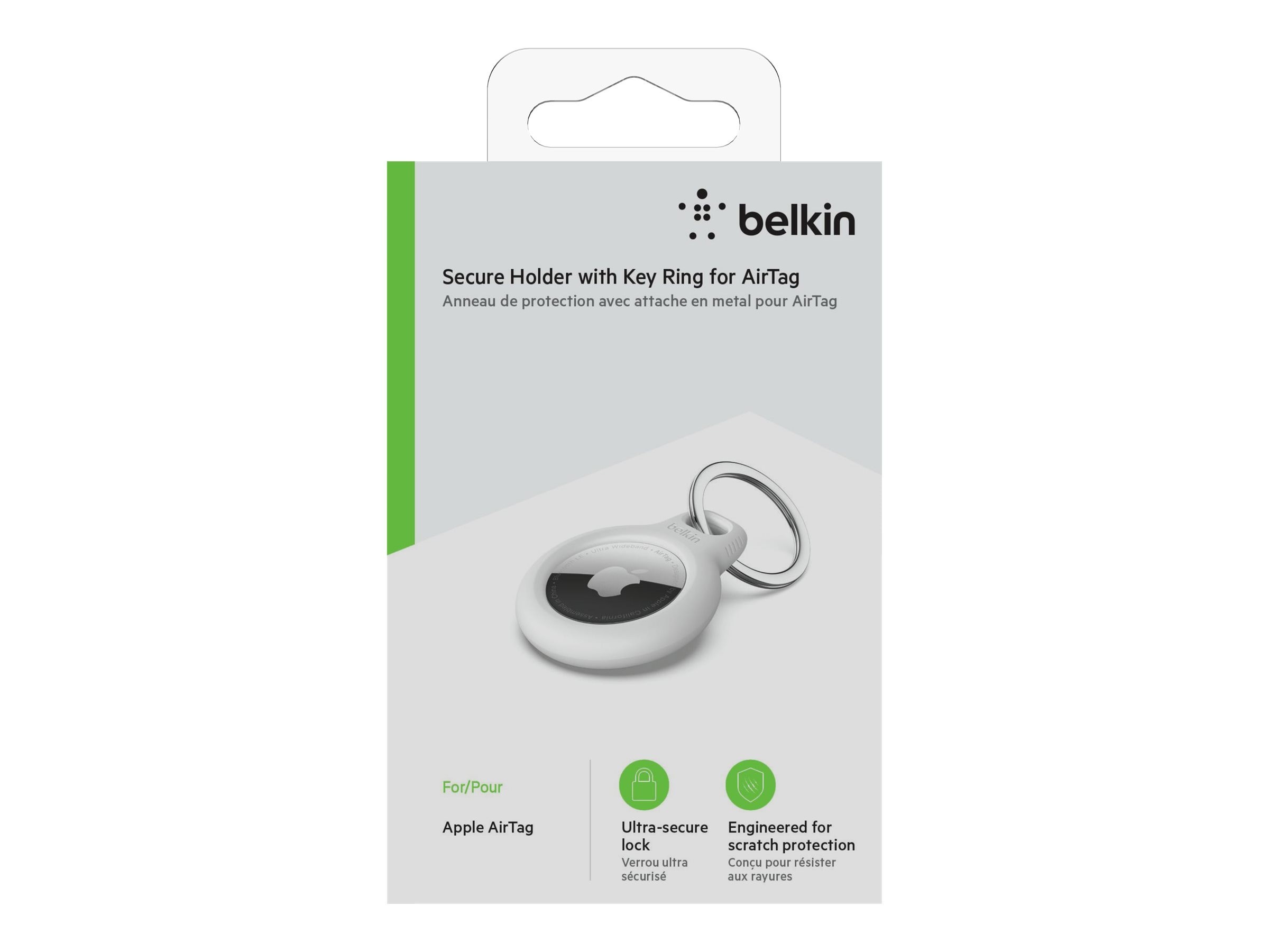 Belkin Secure Holder with Key Ring for Apple AirTag F8W973BTWHT