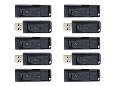 Verbatim 32GB Store ’n’ Go USSB Flash Drive, Black, 10-pack, 70893, 41521801, Flash Drives Verbatim 32GB Store ’n’ Go USSB Flash Drive, Black, 10-pack, 70893, 41521801, Flash Drives