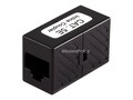 Monoprice CAT5E RJ45 Modular Inline Coupler, Black, 7283                          , 41928378, Cable Accessories