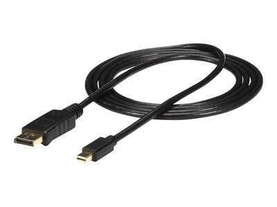 StarTech.com Mini DisplayPort to DisplayPort M M Adapter Cable, Black, 3ft, MDP2DPMM3, 11758044, Cables