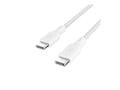 Belkin 100W 480Mbps USB-C to USB-C M M Braided Nylon Cable, White, 3m, CAB014BT3MWH , 41849946, Cables Belkin 100W 480Mbps USB-C to USB-C M M Braided Nylon Cable, White, 3m, CAB014BT3MWH , 41849946, Cables