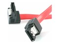 StarTech.com Latching SATA Cable, SATA M-M (1 Right Angle), 18in, LSATA18RA1, 6753118, Cables