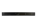 Lantronix 24PT Gigabit PoE+ w  4 1G 10G SFP+ 370W , SM24TAT4XB-NA, 37727385, Network Switches