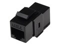 Intellinet CAT6 RJ-45 F F Inline Keystone Coupler, Black, 504898, 17565796, Premise Wiring Equipment