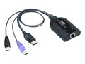Aten USB DisplayPort Virtual Media KVM Adapter Cable (Support Smart Card Reader and Audio De-Embedder), KA7189, 35824843, Cables