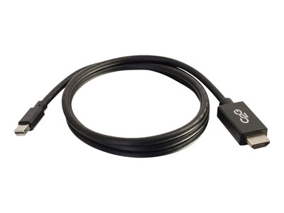 C2G Mini DisplayPort to HDMI M M Adapter Cable, Black, 10ft, TAA, 54422, 34584358, Cables