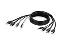Belkin 4K HDMI Video USB Audio KVM Combo Cable, Black, 6ft, TAA (Bag & Label), F1DN2CCBL-HH6T, 37633733, Cables