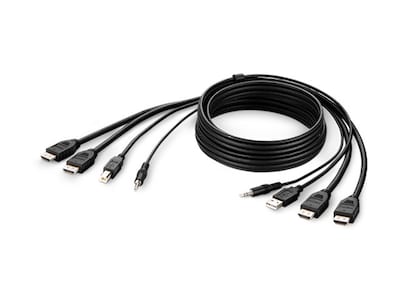 Belkin 4K HDMI Video USB Audio KVM Combo Cable, Black, 6ft, TAA (Bag & Label), F1DN2CCBL-HH6T, 37633733, Cables Belkin 4K HDMI Video USB Audio KVM Combo Cable, Black, 6ft, TAA (Bag & Label), F1DN2CCBL-HH6T, 37633733, Cables
