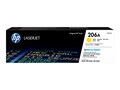 HP 206A (W2112A) Yellow Original LaserJet Toner Cartridge , W2112A, 38205693, Toner and Imaging Components - OEM