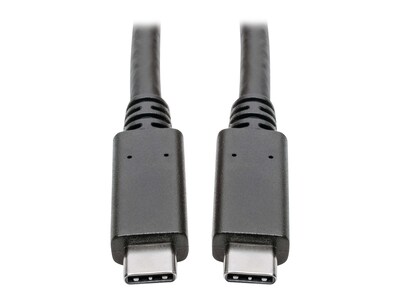 Tripp Lite Thunderbolt 3 Compatible USB 3.1 Gen 1 Type-C to Type-C M M Cable, Black, 6ft, U420-006, 36303898, Cables