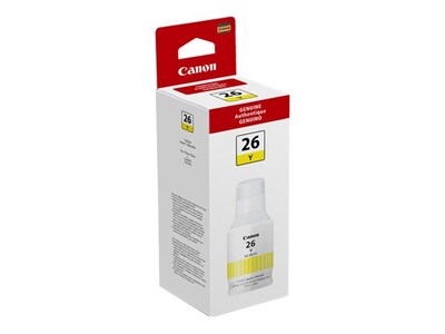 Canon Pigment Yellow GI-26 Ink Bottle, 4423C001, 41311835, Ink Cartridges & Ink Refill Kits - OEM