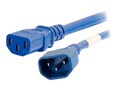 C2G Power Cord C14 to C13 14 3 SJT, Blue, 8ft, 17558, 32999251, Power Cords C2G Power Cord C14 to C13 14 3 SJT, Blue, 8ft, 17558, 32999251, Power Cords