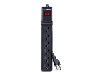 CyberPower Essential Series Surge Protector 1200 Joules (6) Outlets 12ft Cord, CSB6012, 16327745, Surge Suppressors
