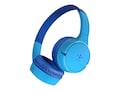 Belkin Wireless On-Ear Bluetooth Headphones for Kids with Built-in Microphone - Blue, AUD002BTBL                    , 41822044, Headsets (w/ microphone)