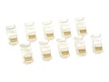 Belkin Cat5 RJ45 Modular Plug - 10 Pack, round (R6G088-R-10), R6G088-R-10, 110195, Cable Accessories