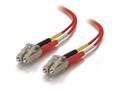 C2G Fiber Patch Cable, LC-LC, 50 125, Duplex, Multimode, Red, 10m, 37379, 9114266, Cables