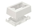 Panduit Single Gang Two-Piece Outlet Box w Adhesive Backing (White), JBX3510IW-A, 6652261, Premise Wiring Equipment Panduit Single Gang Two-Piece Outlet Box w Adhesive Backing (White), JBX3510IW-A, 6652261, Premise Wiring Equipment